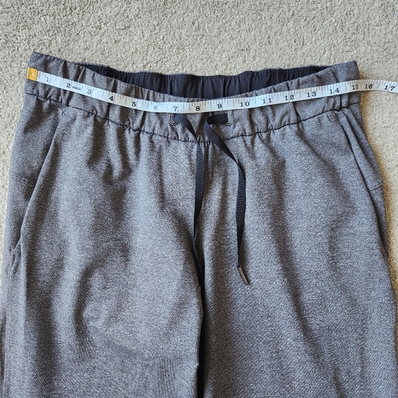 Lululemon On The Fly Pants Full Length Grey Office Scrubs Joggers Work Size 8 - Picture 9 of 15